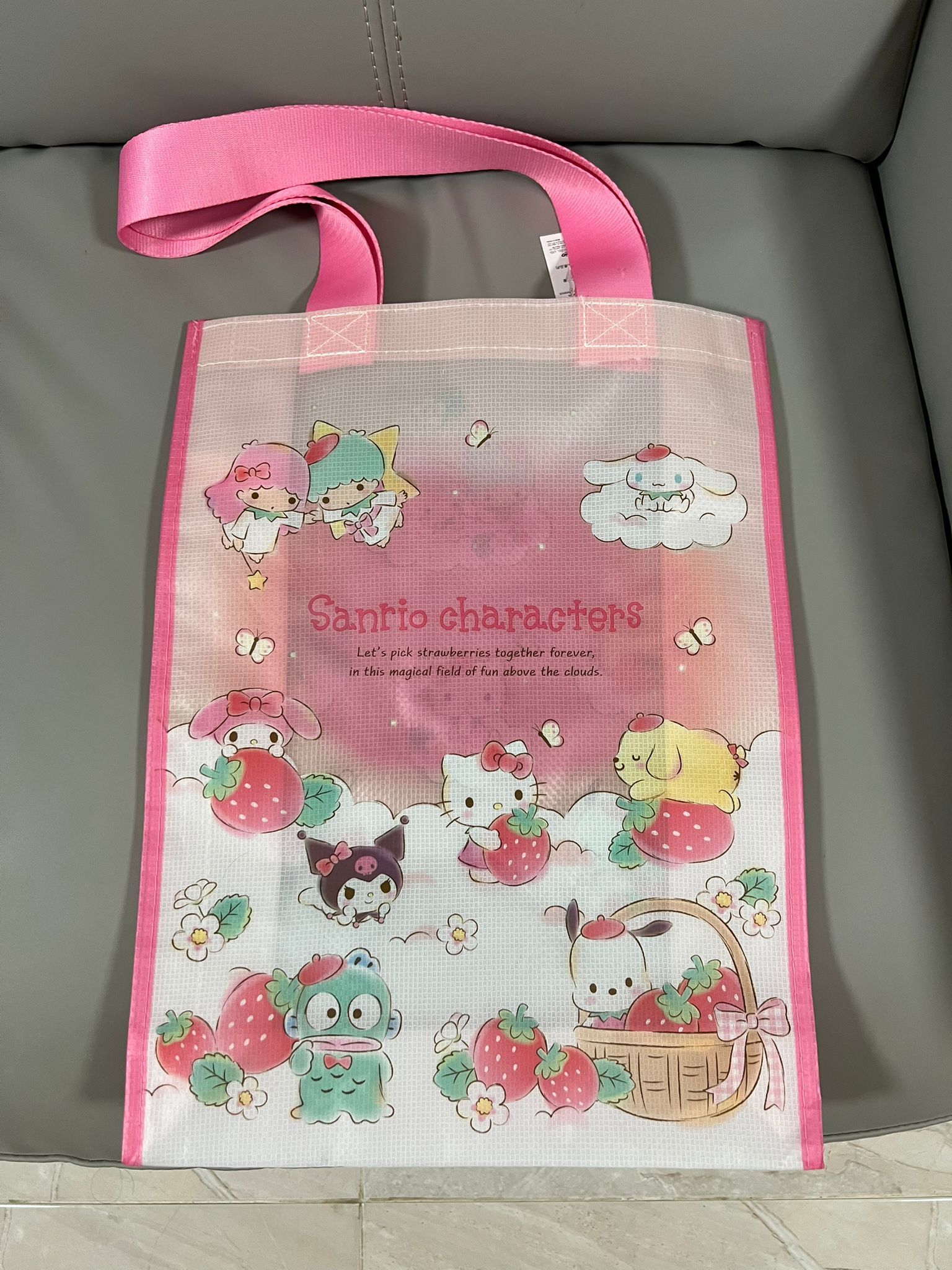 sanrio-characters-pink-tote-bag