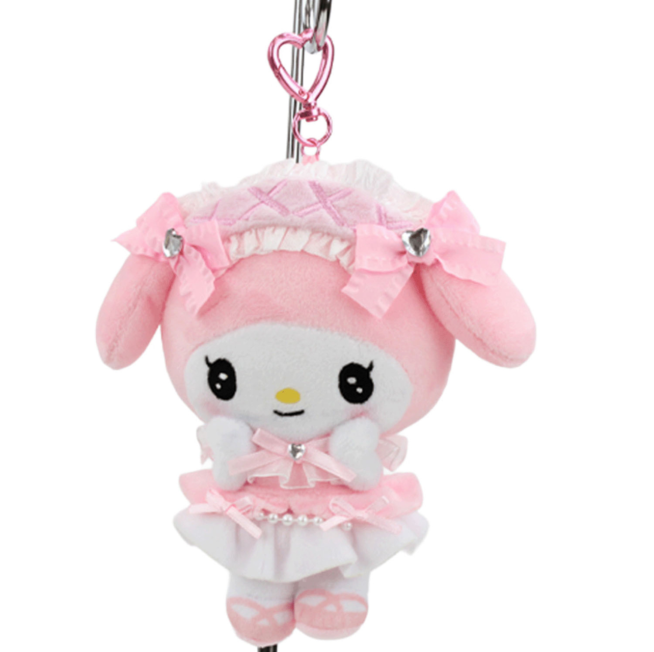 sanrio-lolita-fashion-plush-mascot-keychain-my-melody