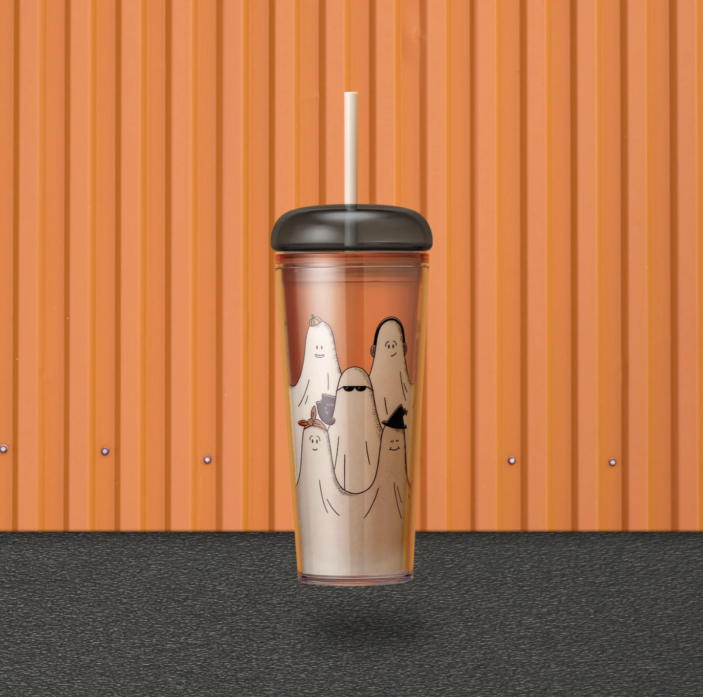 starbucks-16oz-hipster-ghost-and-kitten-dome-lid-cold-cup