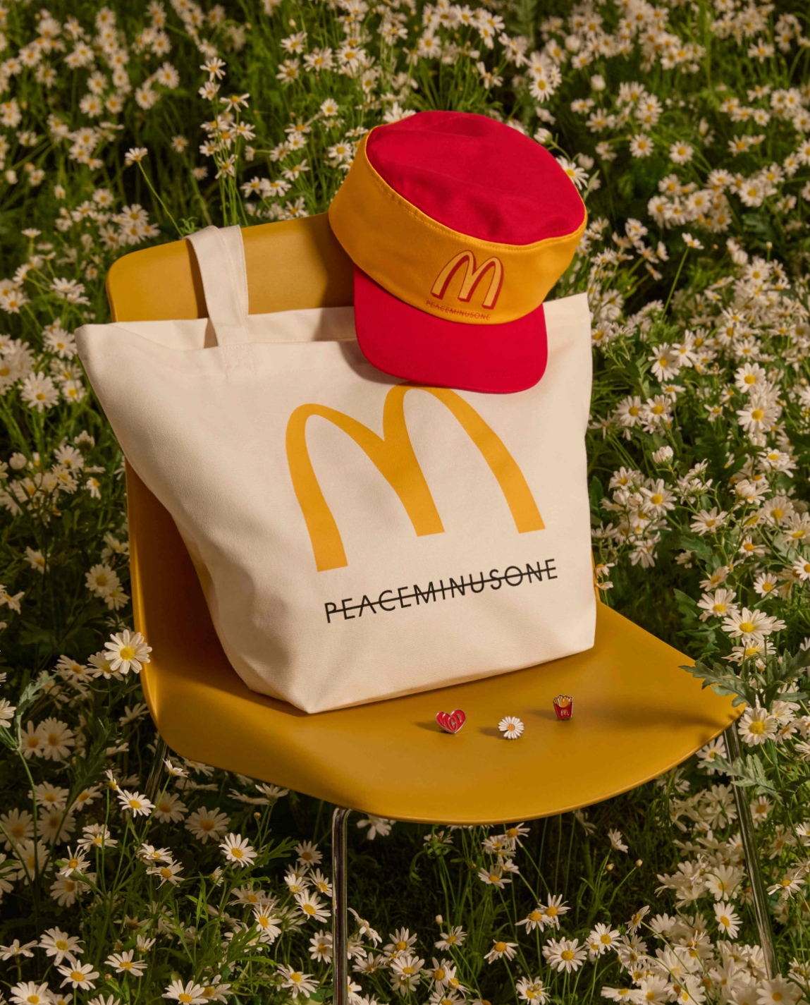 mcdonalds-g-dragon-peaceminusone-limited-edition-merch-cap-pin-tote-bag
