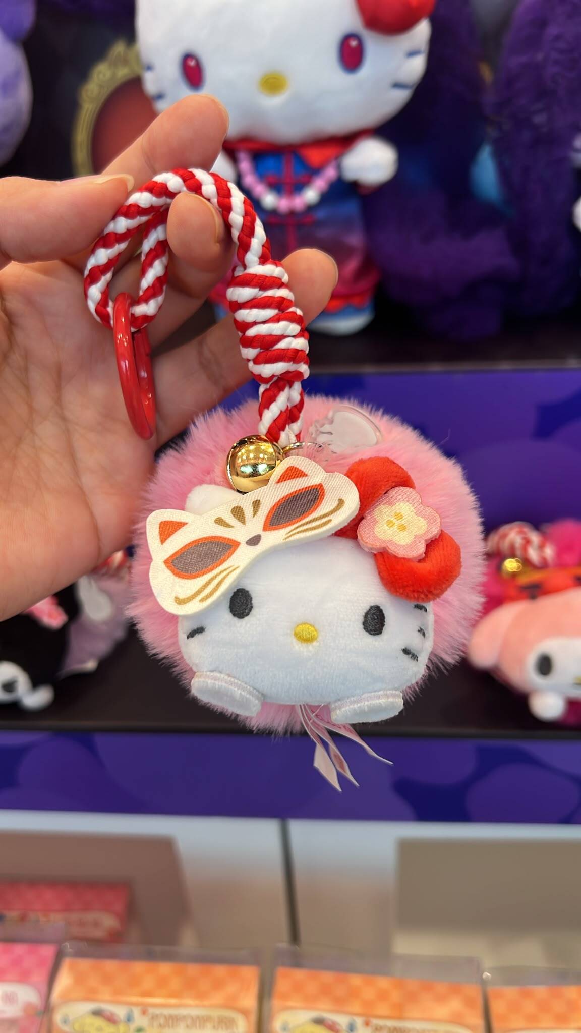 authentic-sanrio-hk-exclusive-mask-plush-keychain-hello-kitty