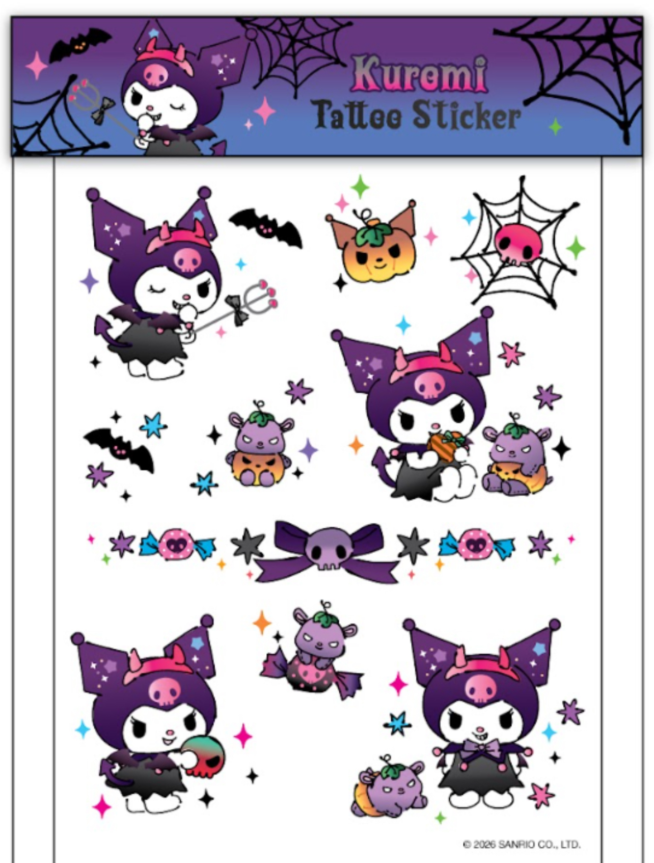 sanrio-halloween-witch-tattoo-sticker-sheet-goshopwithfebe