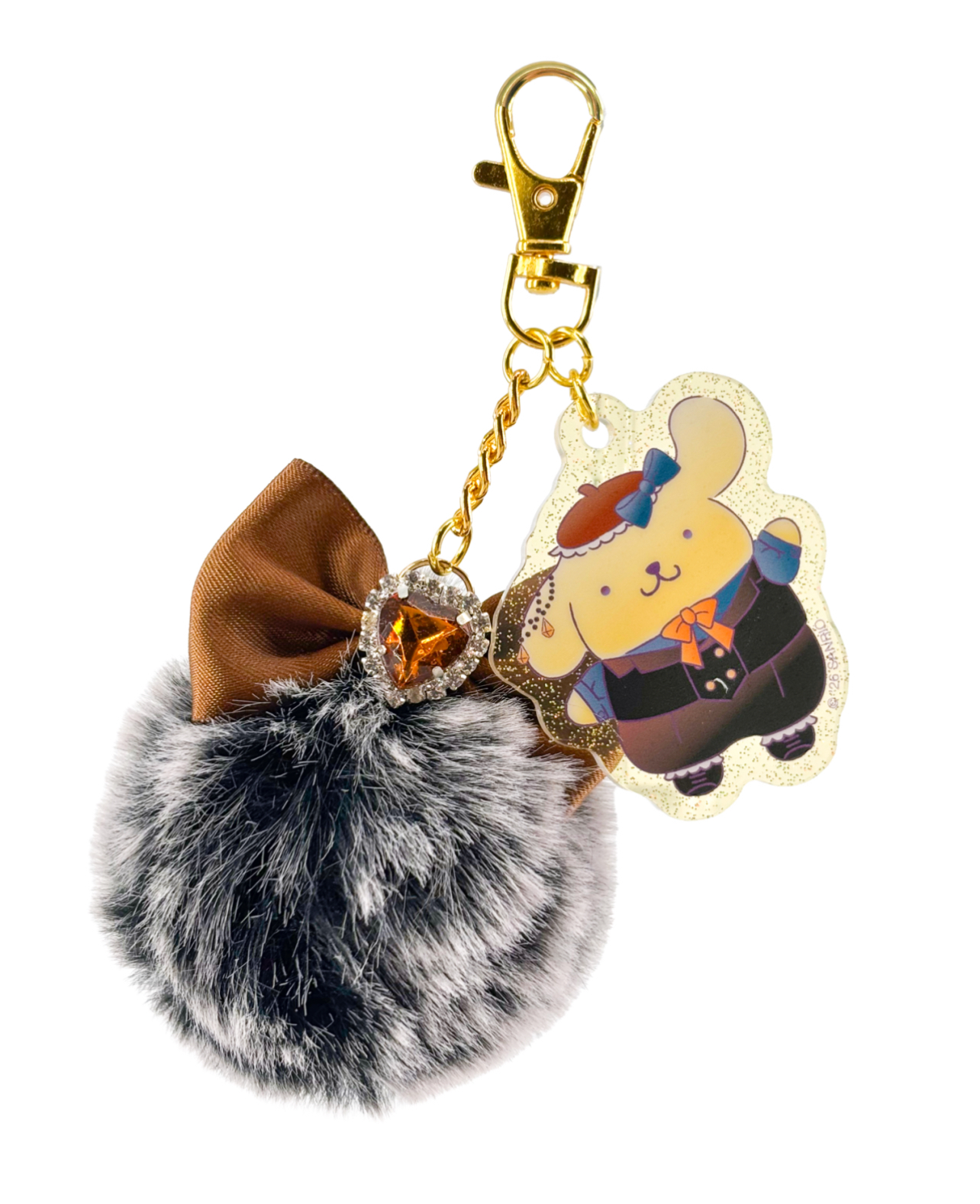 sanrio-halloween-plush-pompom-design-keyring-goshopwithfebe