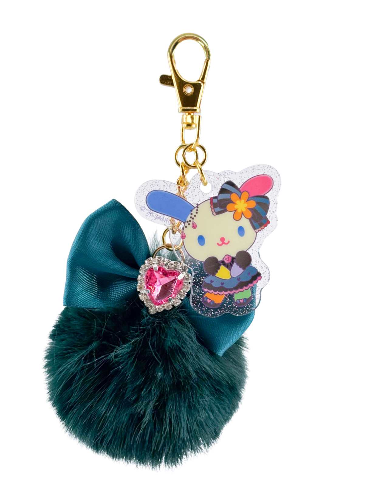 sanrio-halloween-plush-pompom-usahana-keyring-goshopwithfebe