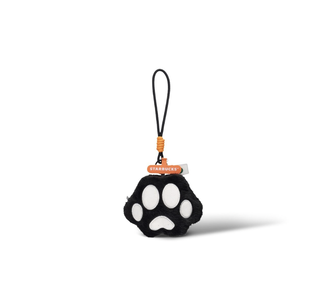 official-starbucks-halloween-black-cat-paw-plush-lanyard-coin-pouch