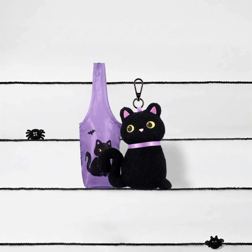 starbucks-halloween-spooky-meowchestra-black-cat-plush-pouch-with-reusable-tote-bag