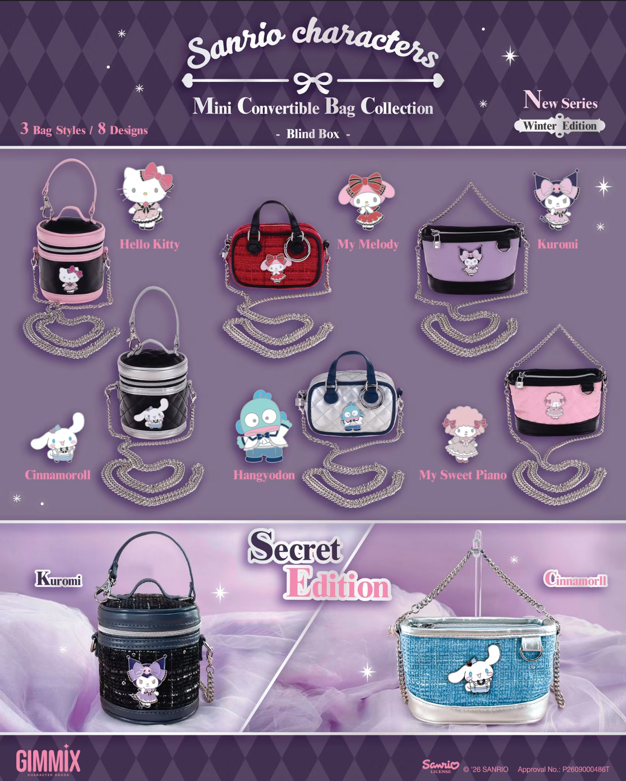 official-sanrio-hk-exclusive-winter-mini-2-way-crossbody-bag