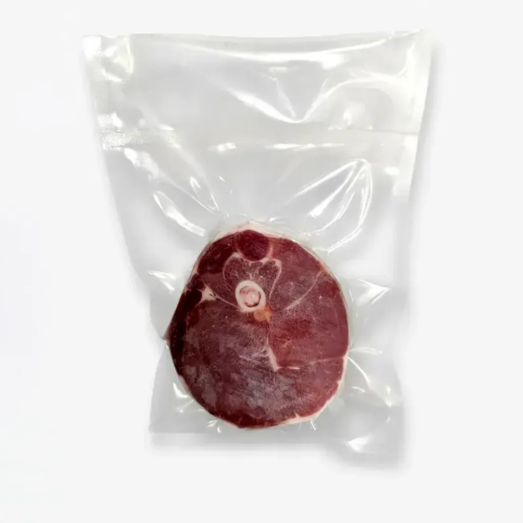 Lumina lamb leg steaks cut ~1 inch (~2.5 cm), vacuum-packed