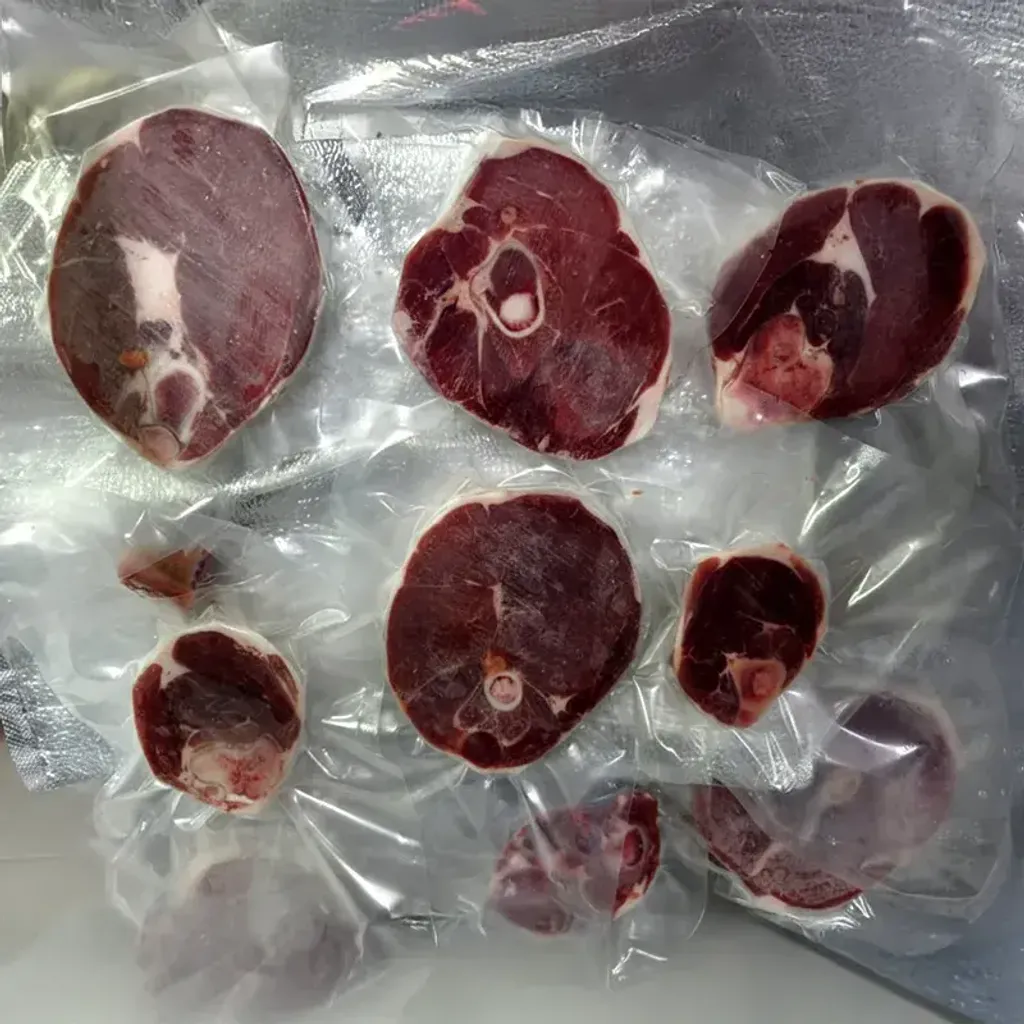 Multiple Lumina lamb leg steaks arranged, ~1 inch (~2.5 cm) each