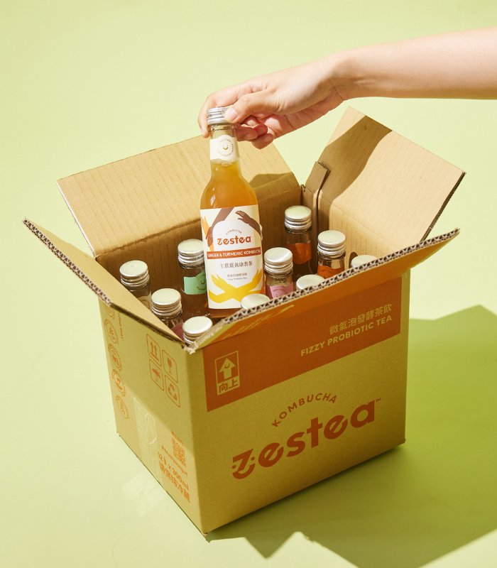 100%可回收包裝 | Zestea Kombucha - 100%在地精釀正宗活菌康普茶