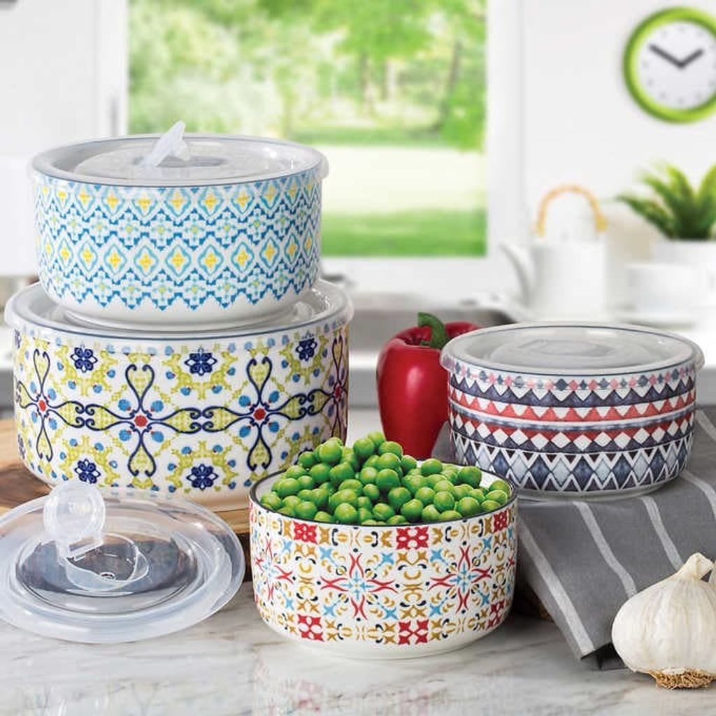 Signature 4 Microwavable Bowls with Lids