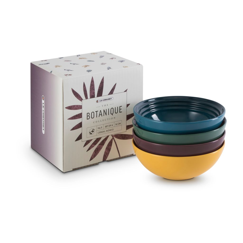 Le Creuset Cereal Bowls Botanique 16cm Set of 4