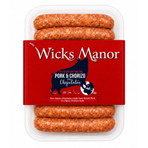 Wicks Manor Chorizo Chipolatas Sausages 270g 