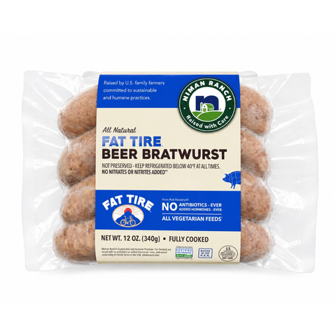 Niman Ranch (Fat Tire) Beer Bratwurst 340g