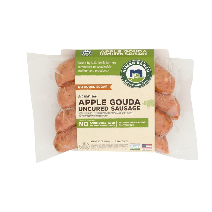 Niman Ranch Apple Gouda Uncured Sausage 340g