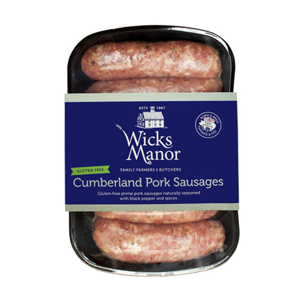 Wicks Manor Cumberland Pork Sausages (Gluten Free) x 2 packs.jpg