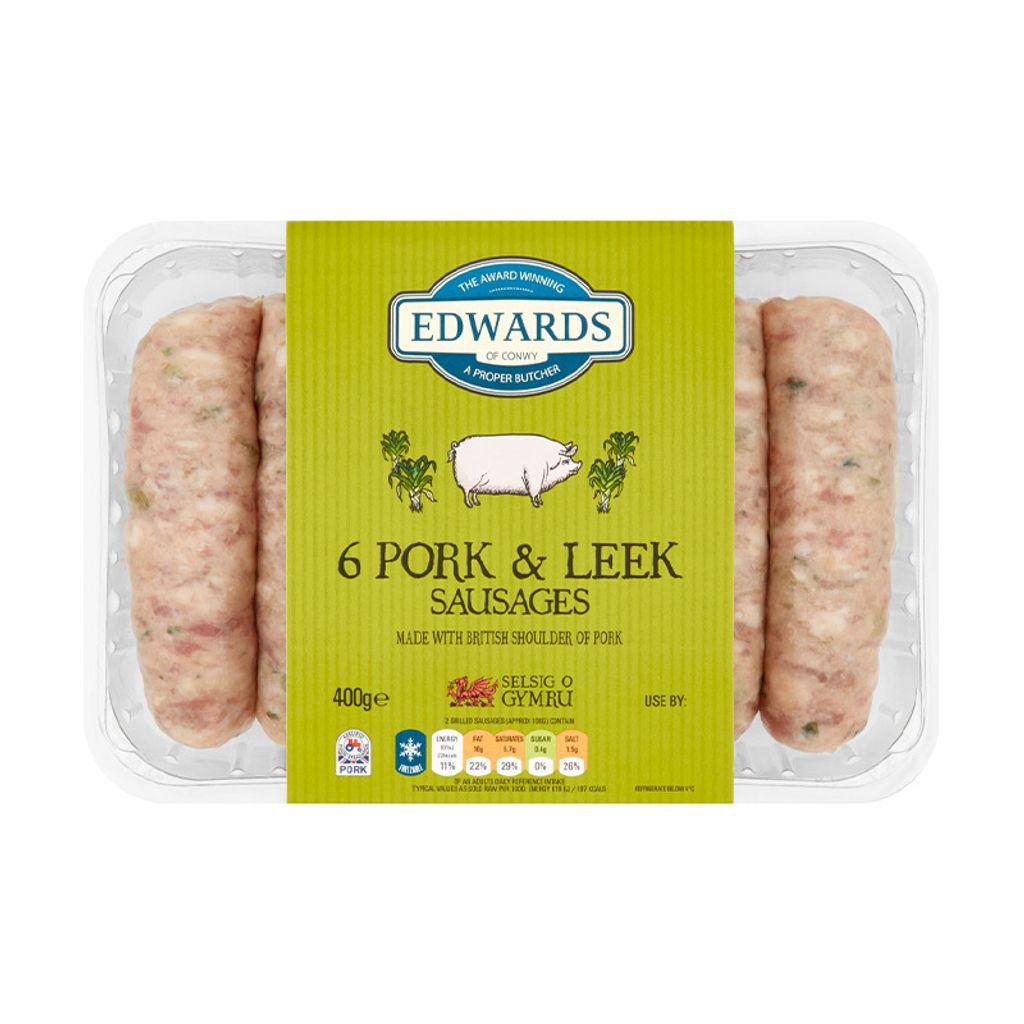 Edwards of Conwy 6 Pork _ Leek Sausages.jpg