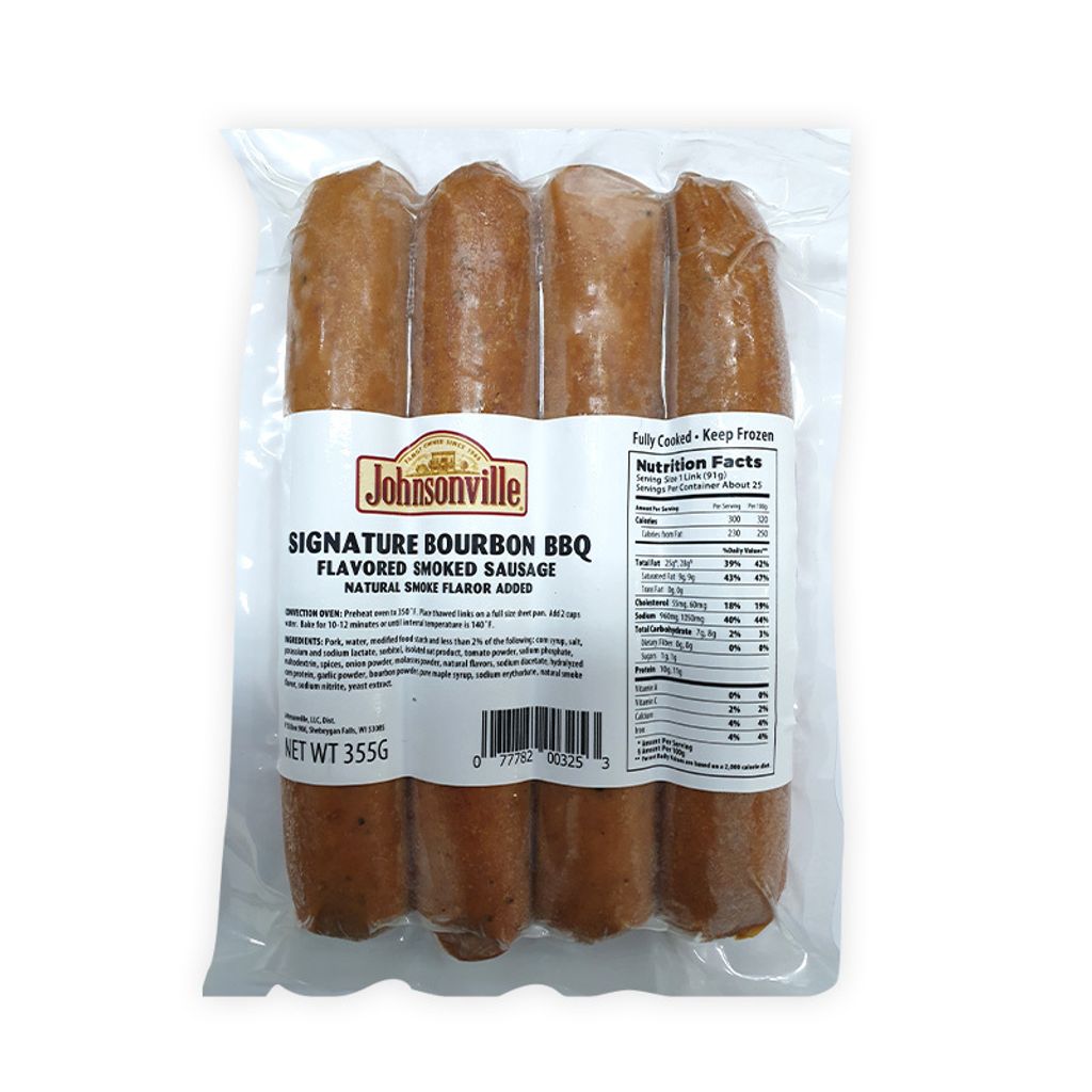 JV Signature Bourbon BBQ Flavored Smoked Sausage 355g.jpg