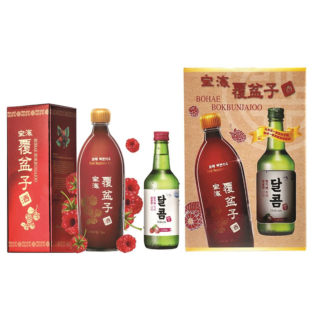 Bokbunja Gift Set (1 Bottle + 1 Free Lychee Soju).jpg