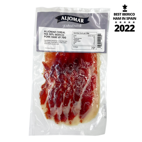 Aljomar Cereal Fed 50_ Iberico Pork Ham VP 70g