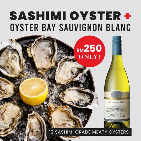 [Exclusive] Sashimi Oyster + Oyster Bay Sauvignon Blanc