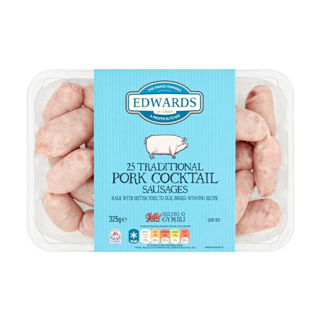 Edwards of Conwy Traditional Pork Cocktail Sausages