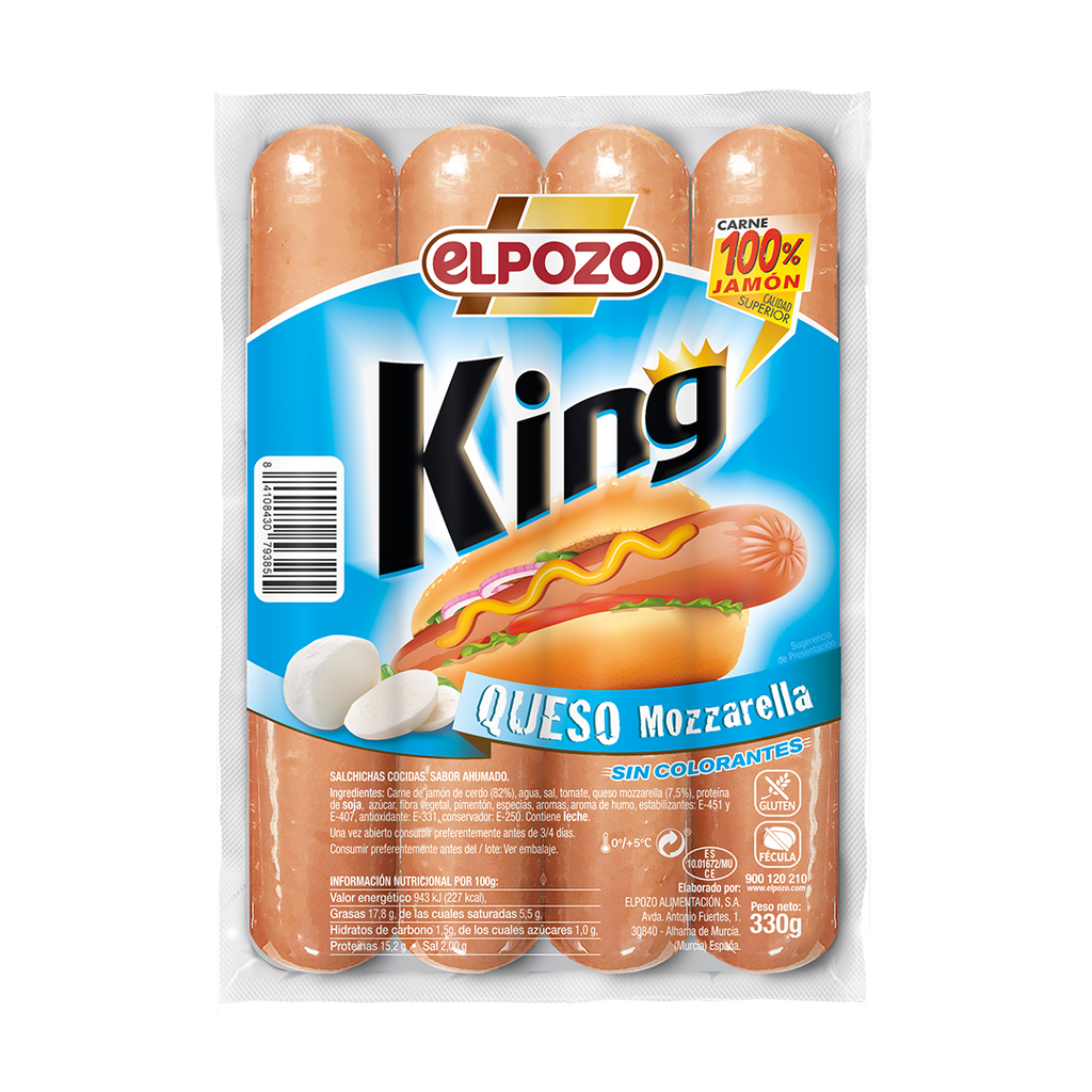ElPozo King Mozarella Cheese Sausage 330g