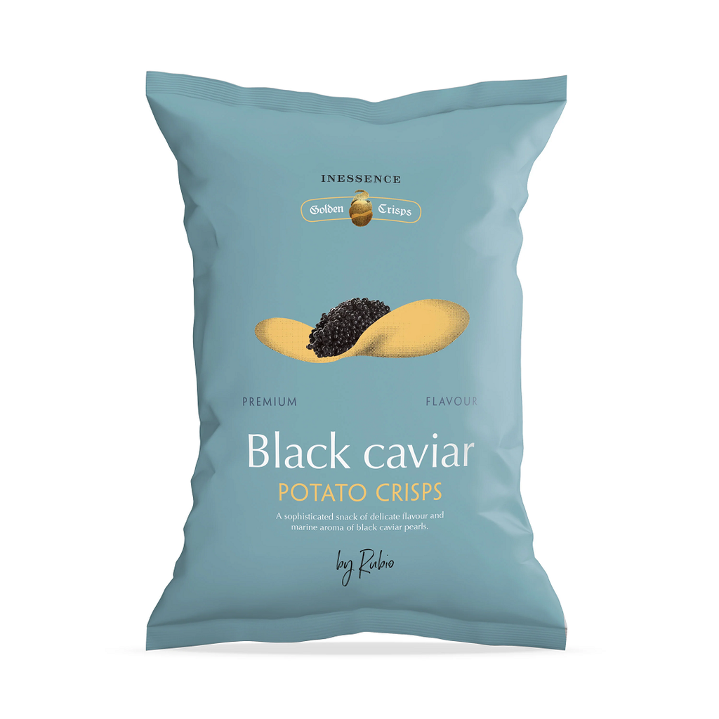 Inessence Black Caviar Potato Crisps 125g