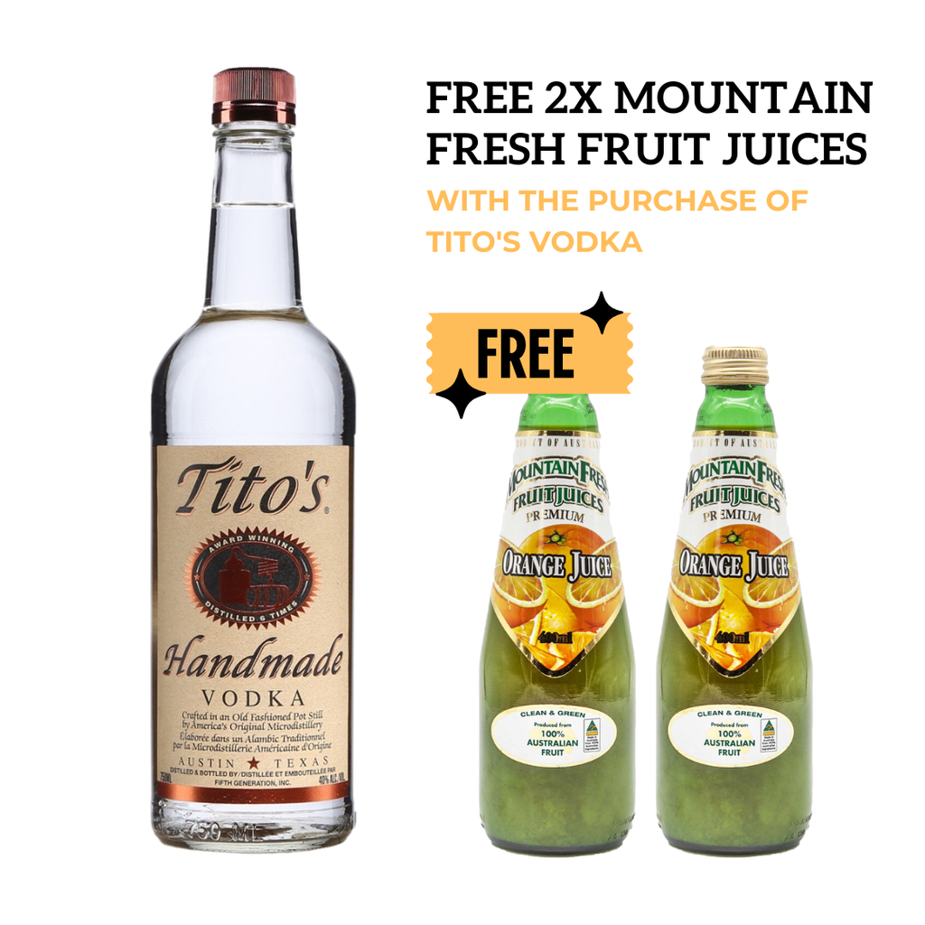 Buy Tito_s Vodka, FREE 2 Mountain Fresh Fruit Juice Orange