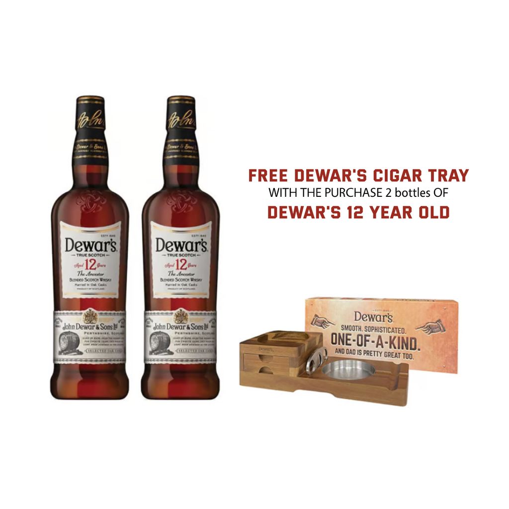 Buy 2 Dewar_s 12 Years Old Free 1 Cigar Tray