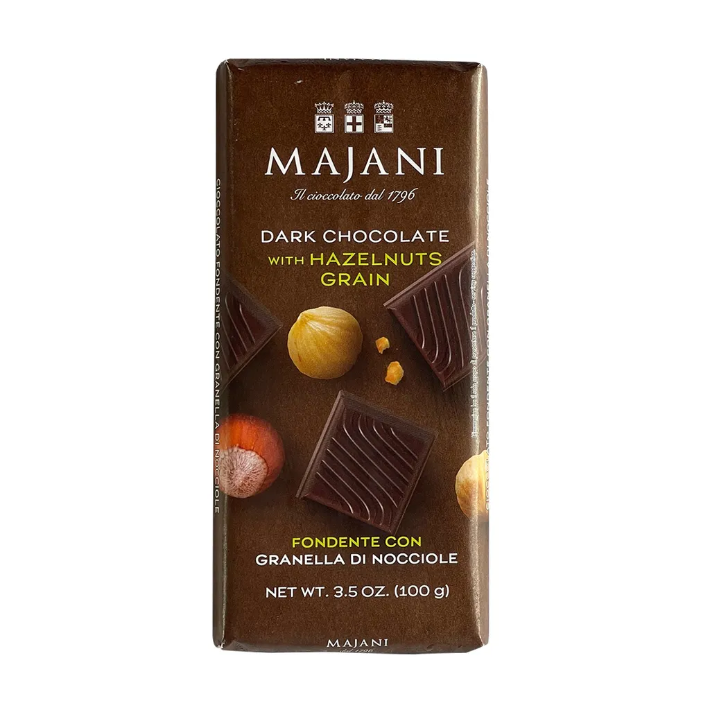 Majani Dark Chocolate with Hazelnuts Bar 100g