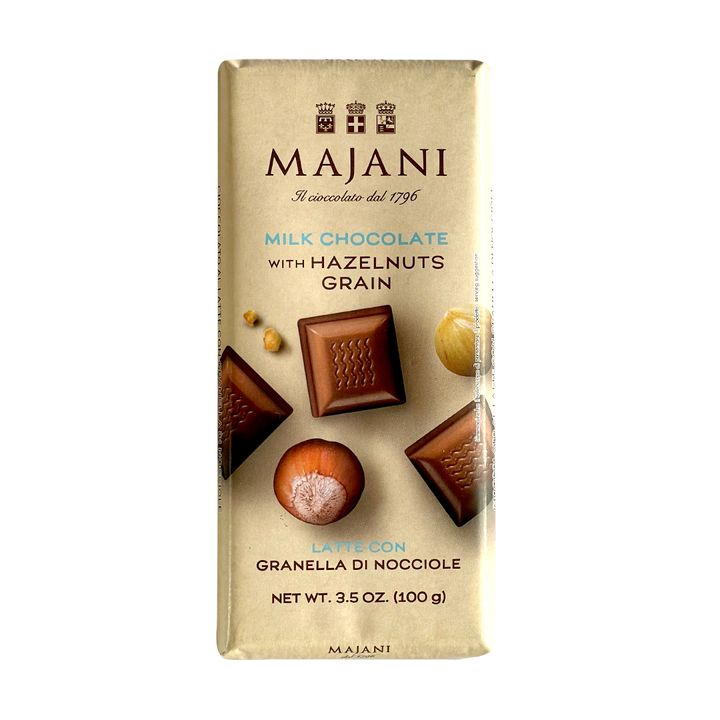 Majani Milk Chocolate with Hazelnuts Bar 100g