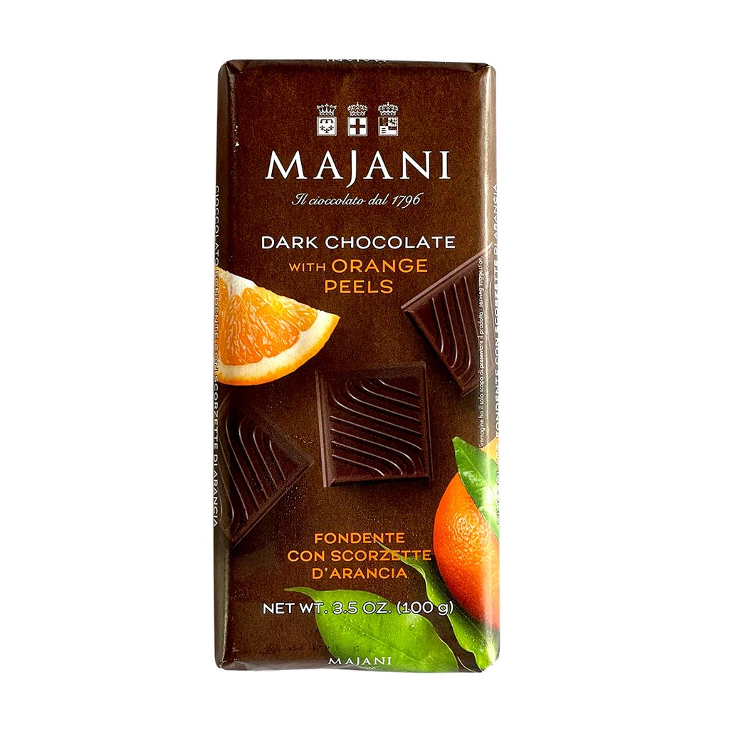 Majani Dark Chocolate with Orange Peel Bar 100g