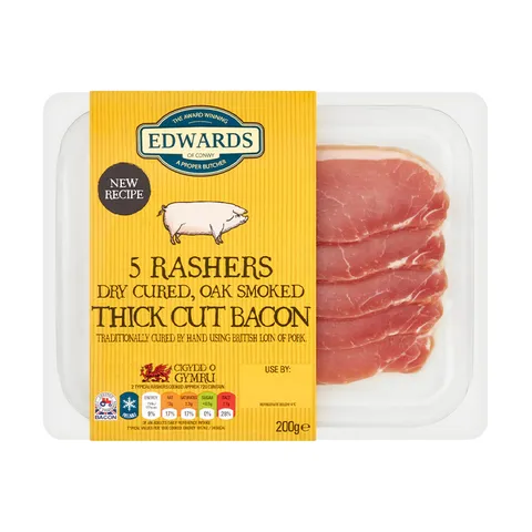 Edwards of Conwy Dry Cured Smoked Flavour Thick Cut Bacon