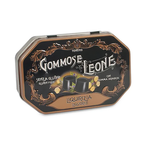 Leone Liquorice Gummy Sweets [Tin]