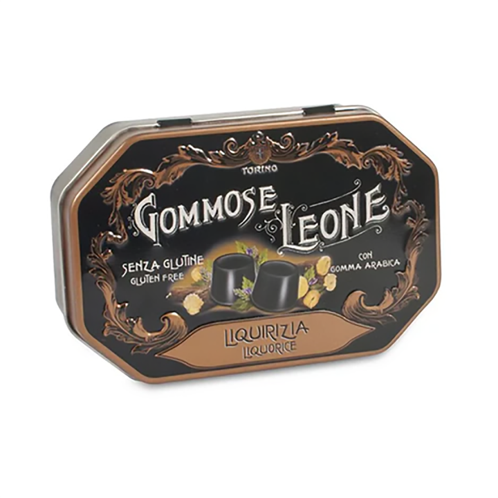 Leone Liquorice Gummy Sweets [Tin]