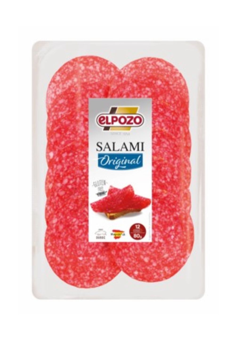 Elpozo Salami Pre-Sliced 80G