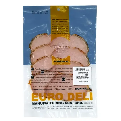 Euro Deli Smoked Pork Loin Ham 150G