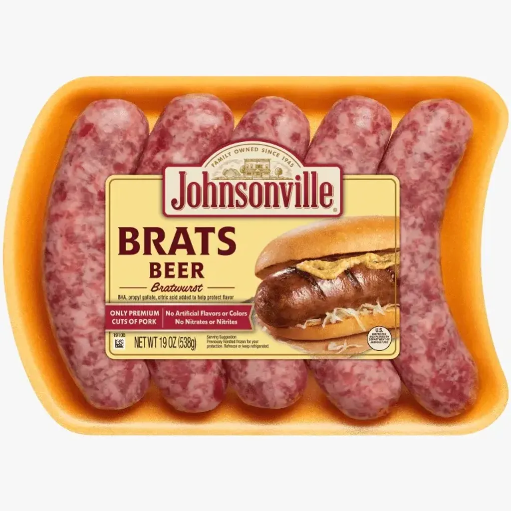 Johnsonville Beer Bratwurst 538G