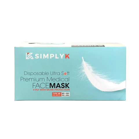 Simply K 4 Layers Premium Medical Face Mask (Disposable Ultra Soft)