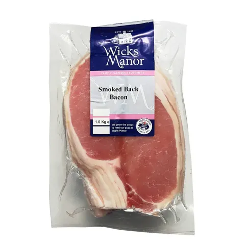 Wicks Manor Dry Cured Smoked Back Bacon 150G