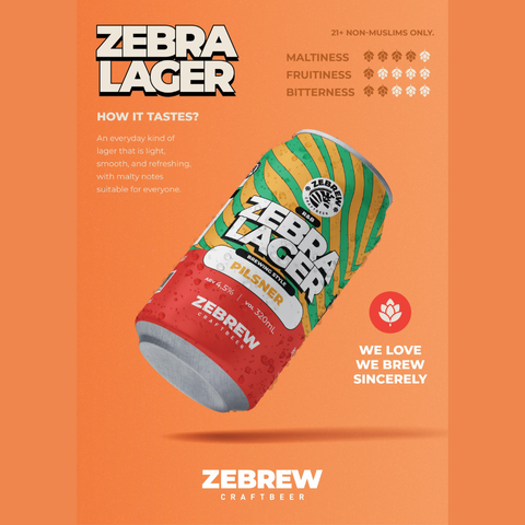 Zebrew Zebra Lager Craft Beer (2)