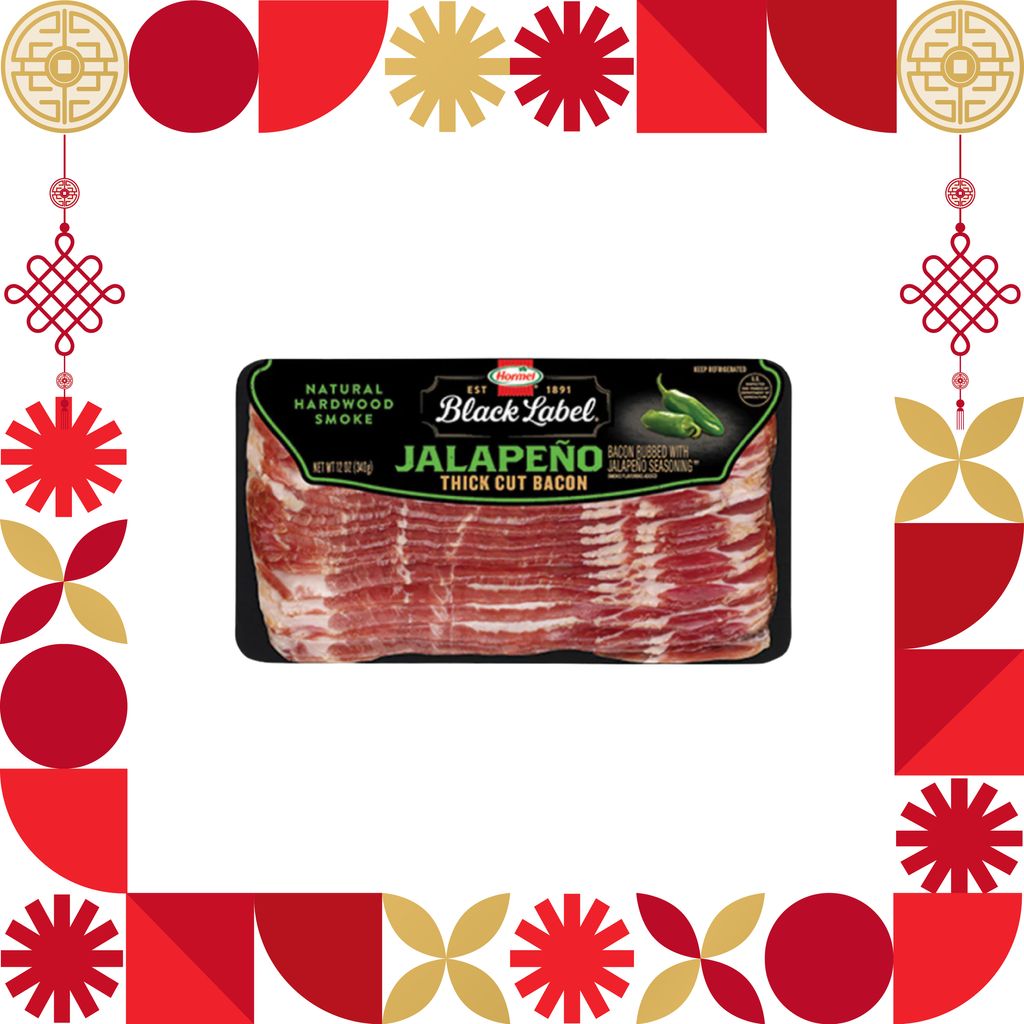 HORMEL BLACK LABEL JALAPENO BACON 340G