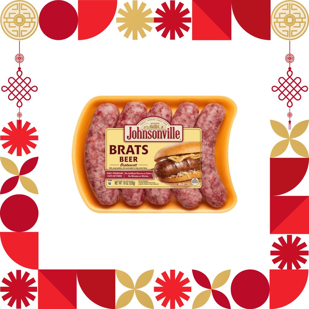 JOHNSONVILLE BEER BRATSWURST 538g