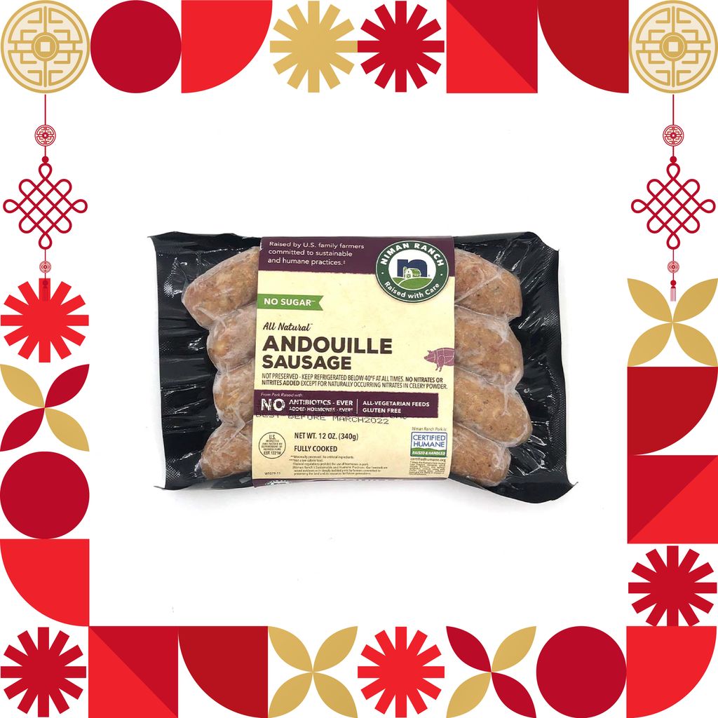NIMAN RANCH ANDOUILLE SAUSAGE 340G