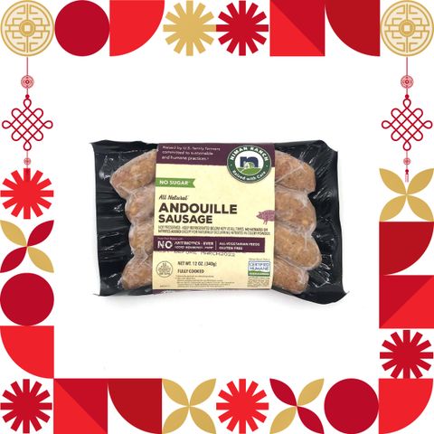 NIMAN RANCH ANDOUILLE SAUSAGE 340G