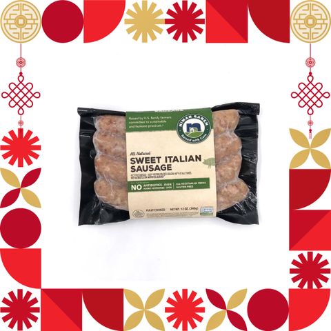 NIMAN RANCH FULLY COOKED SWEET ITALIAN SAUSAGE 340G