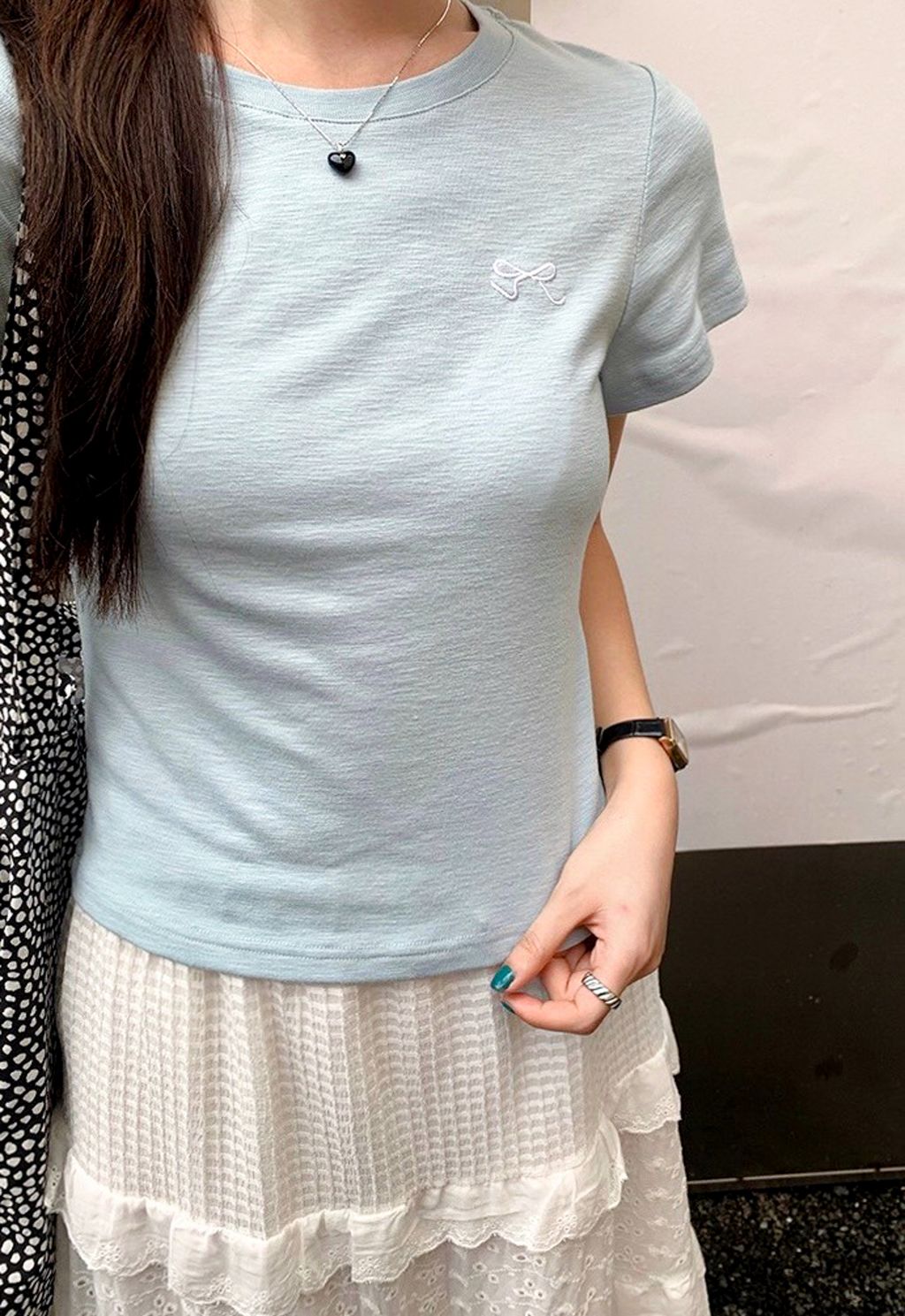 顯瘦蝴蝶結T-10