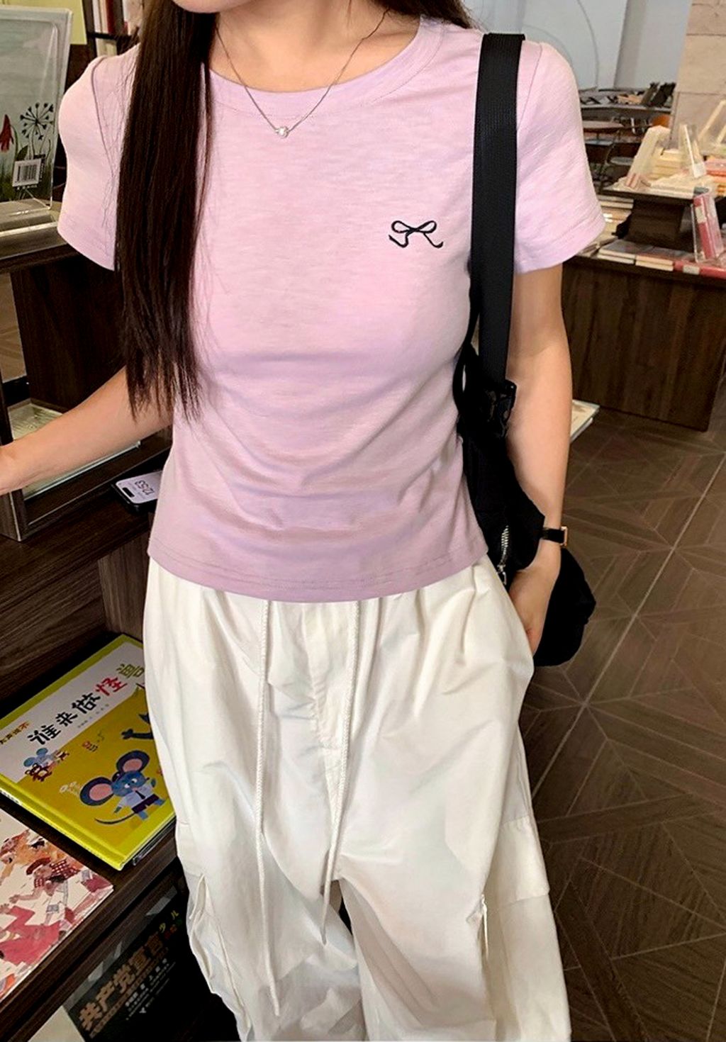顯瘦蝴蝶結T-6