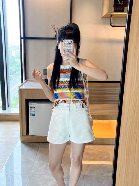 夏日牛仔短褲-7
